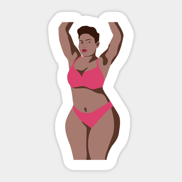 Nice woman Sticker by MALUNKAN